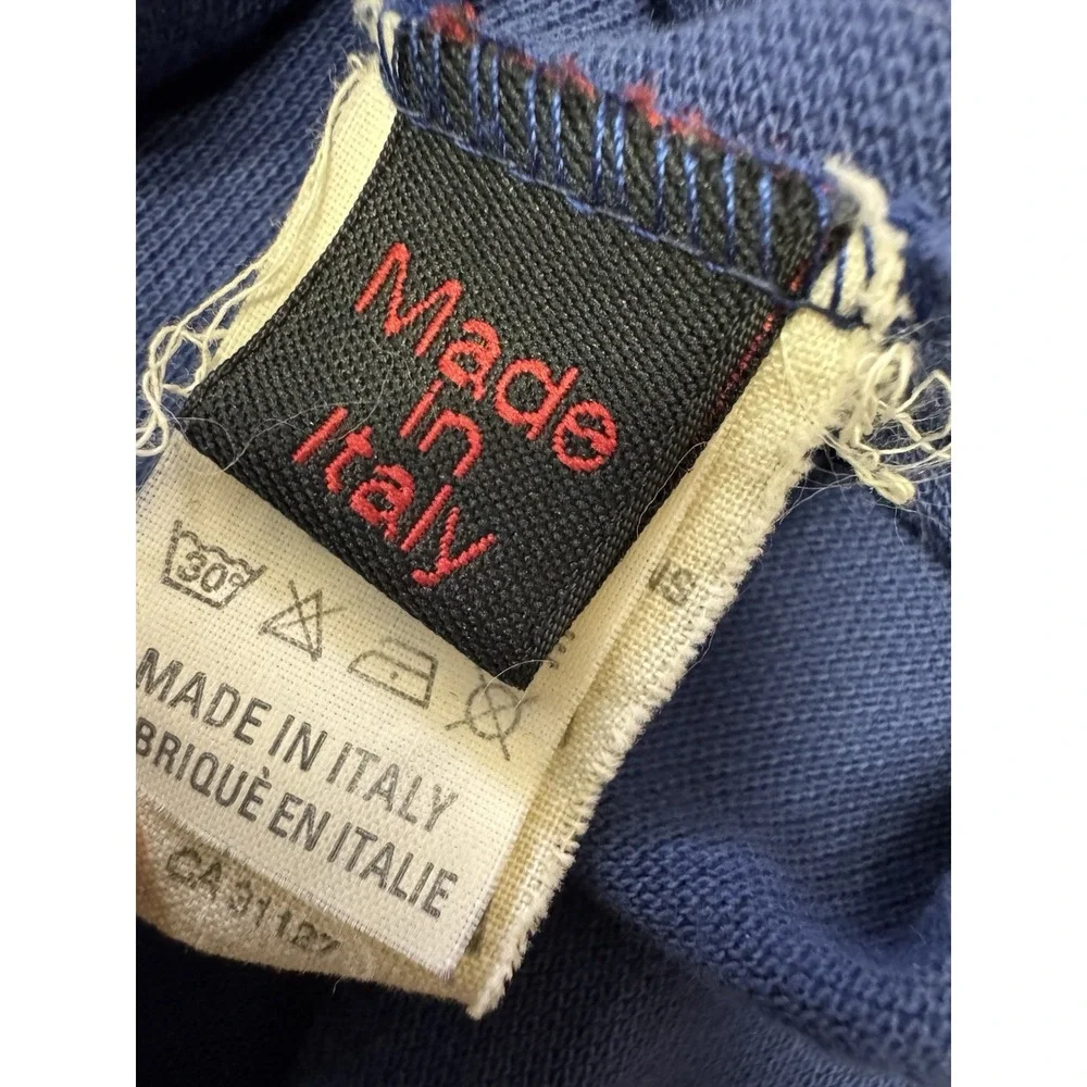 Vintage Ducati Polo‎ Shirt Made in Italy Blue Mens Large XXL Tag
